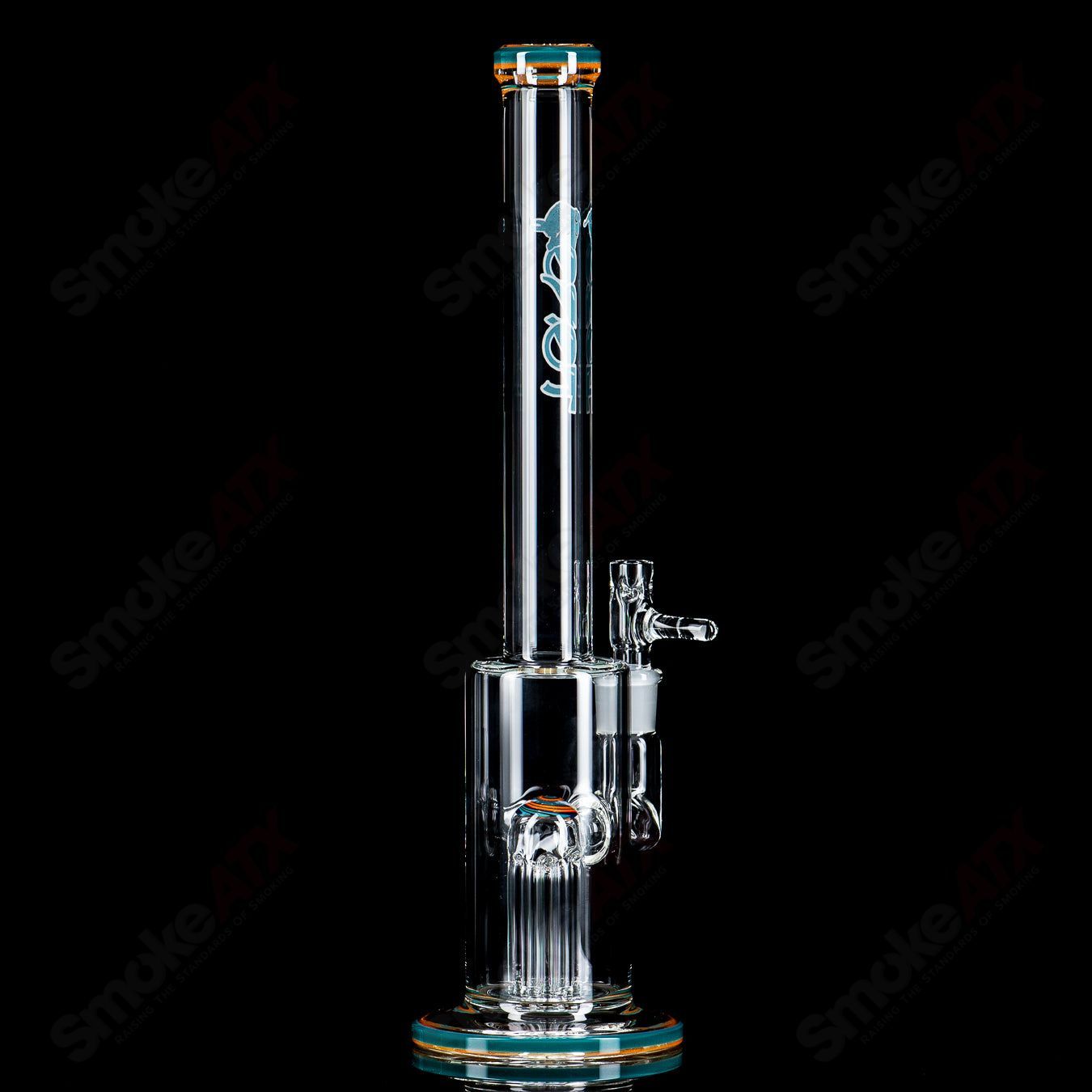 2 14mm Mini Tree w Color Accent Toro Glass - Smoke ATX