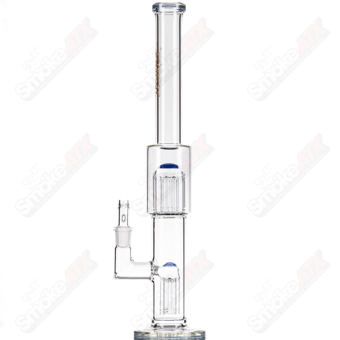2 18mm 7/13 Arm Perc w/ Color Caps Toro Glass - Smoke ATX