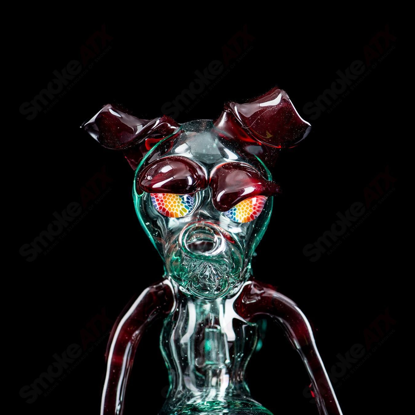 2 Dog Rig Full Size Standing T - Tree Glass - Smoke ATX