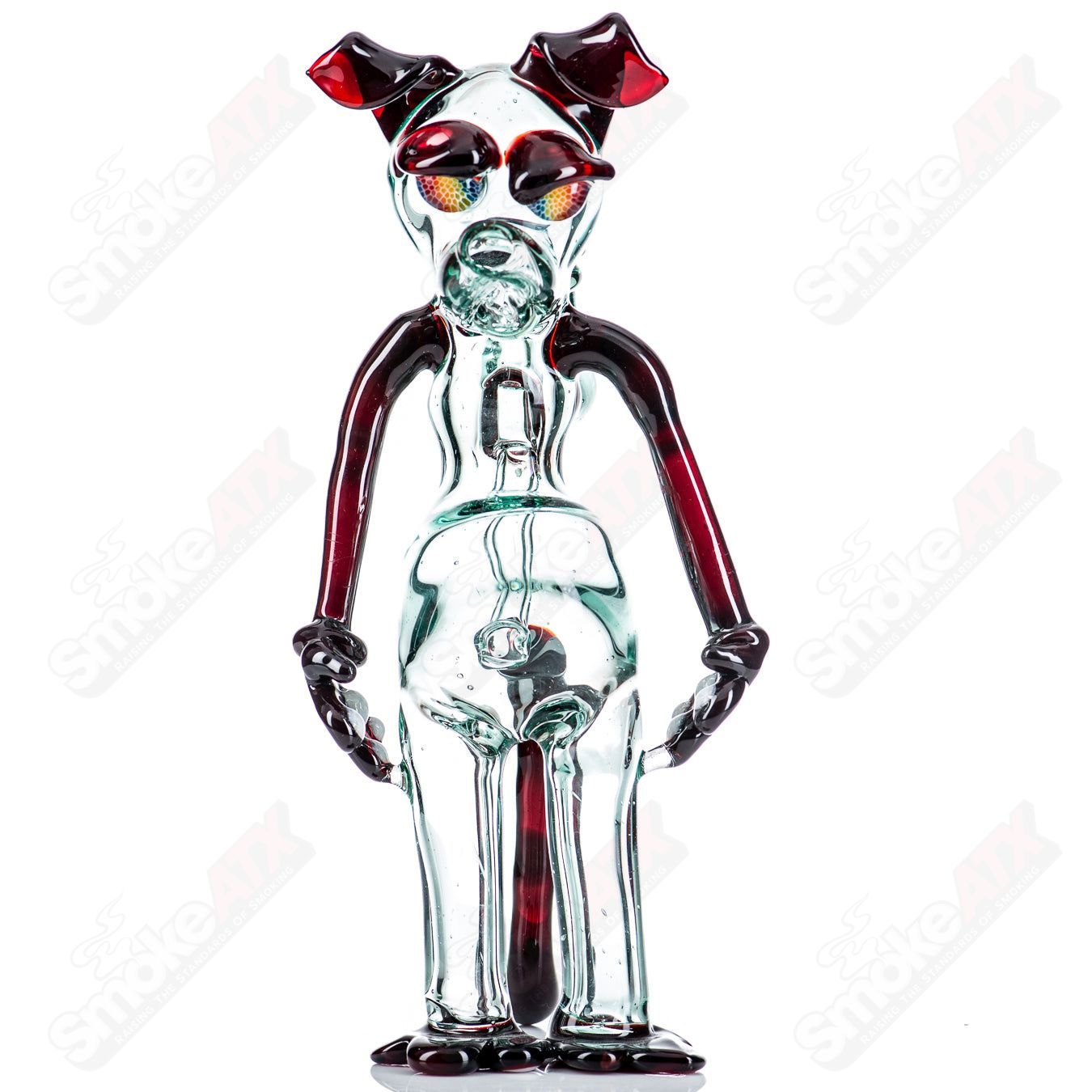 2 Dog Rig Full Size Standing T - Tree Glass - Smoke ATX