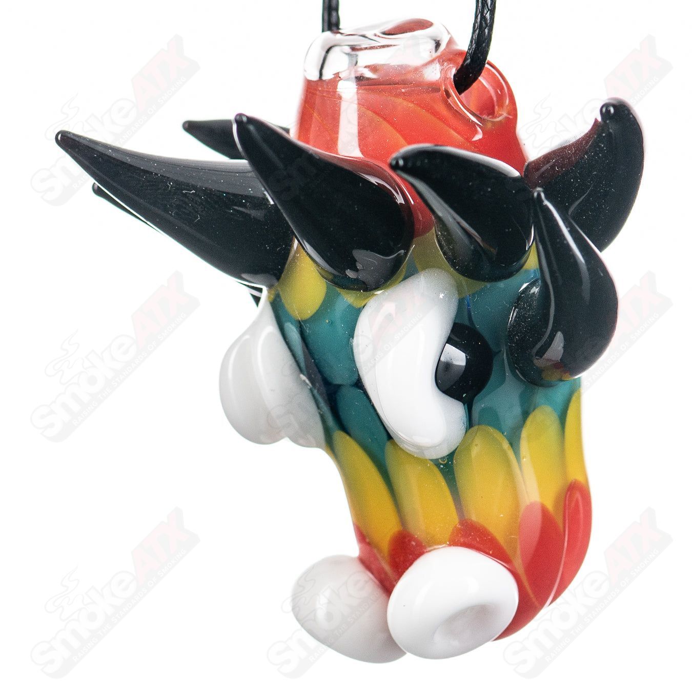 2 Dot Stack Dragon Pendant Focused Fire - Smoke ATX