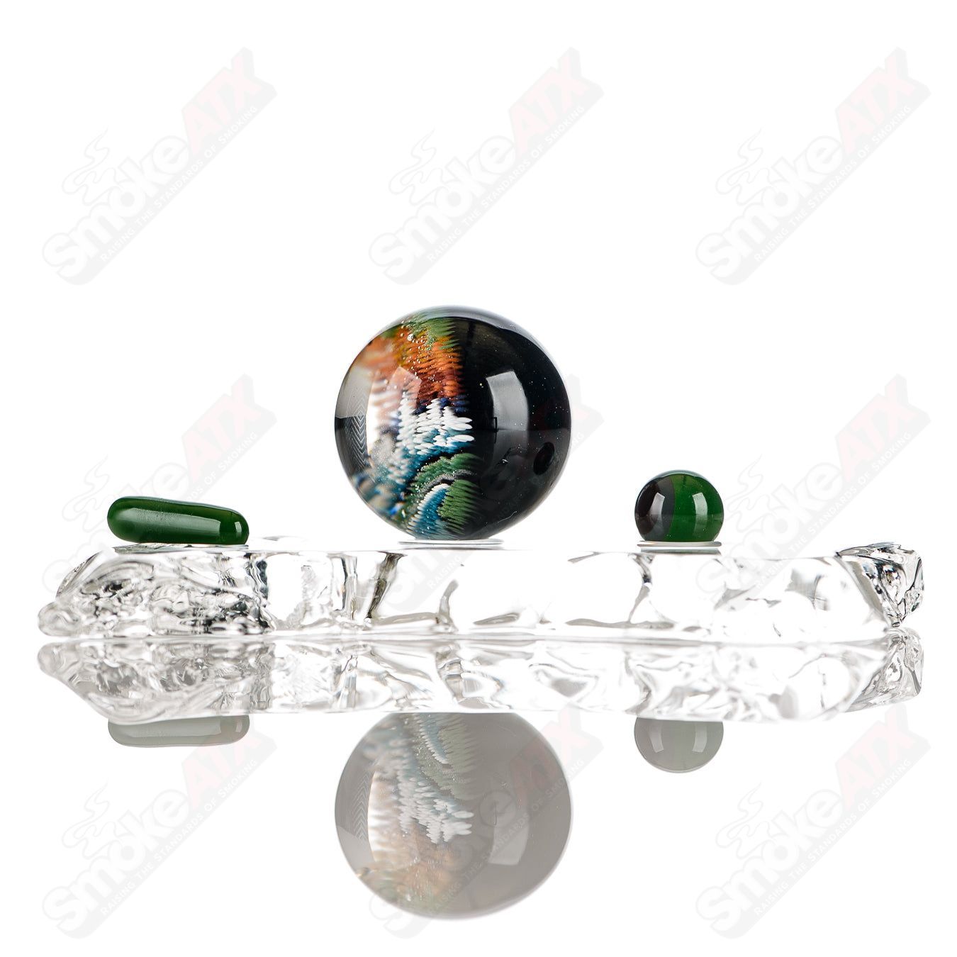 2 Mountain Slurper Marble JH Glassworks - Smoke ATX