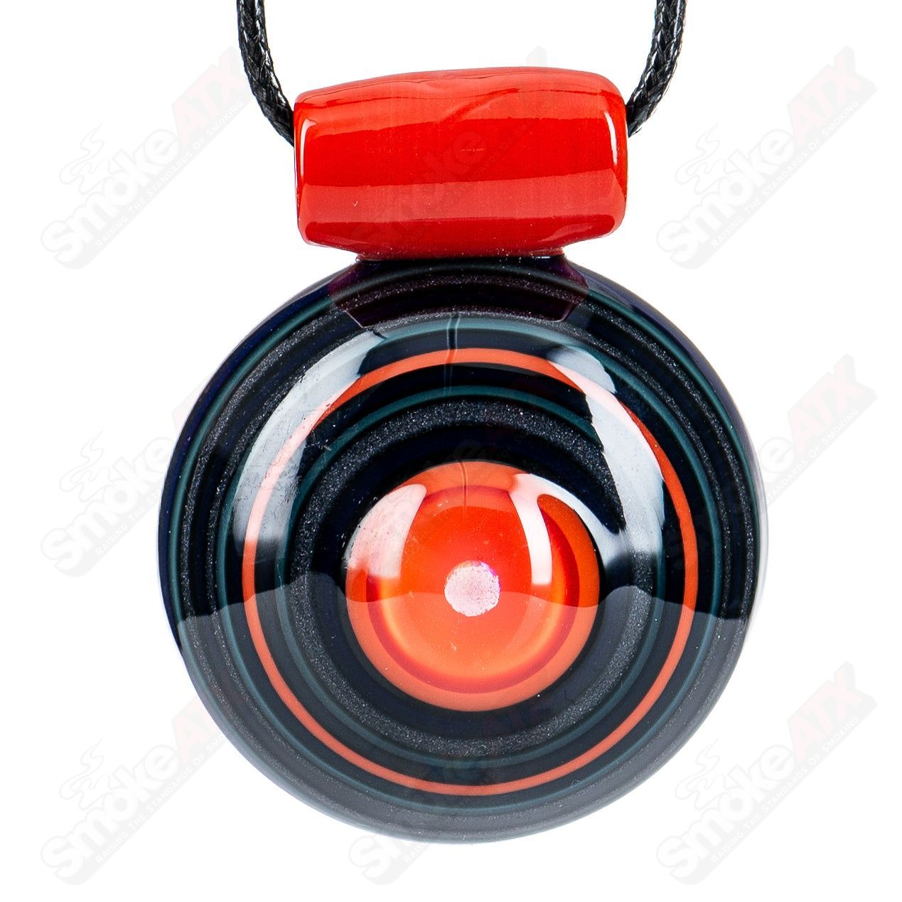 2 Opal Encalmo Pendant by Doug Zolbert Glass - Smoke ATX