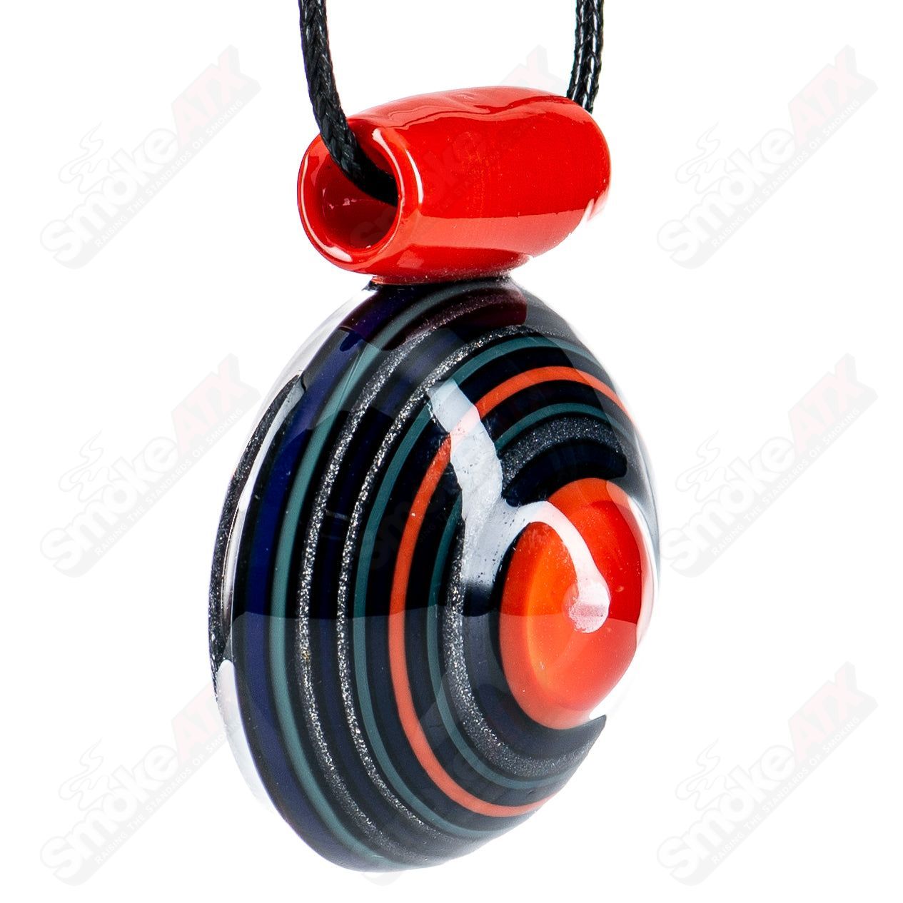 2 Opal Encalmo Pendant by Doug Zolbert Glass - Smoke ATX