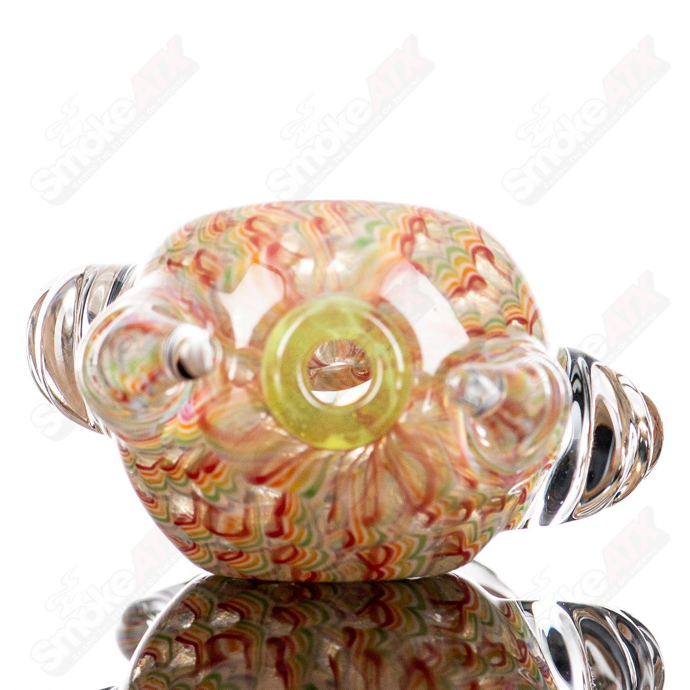 2 Sceptre Steam Roller Spoon by JMK Glass - Smoke ATX