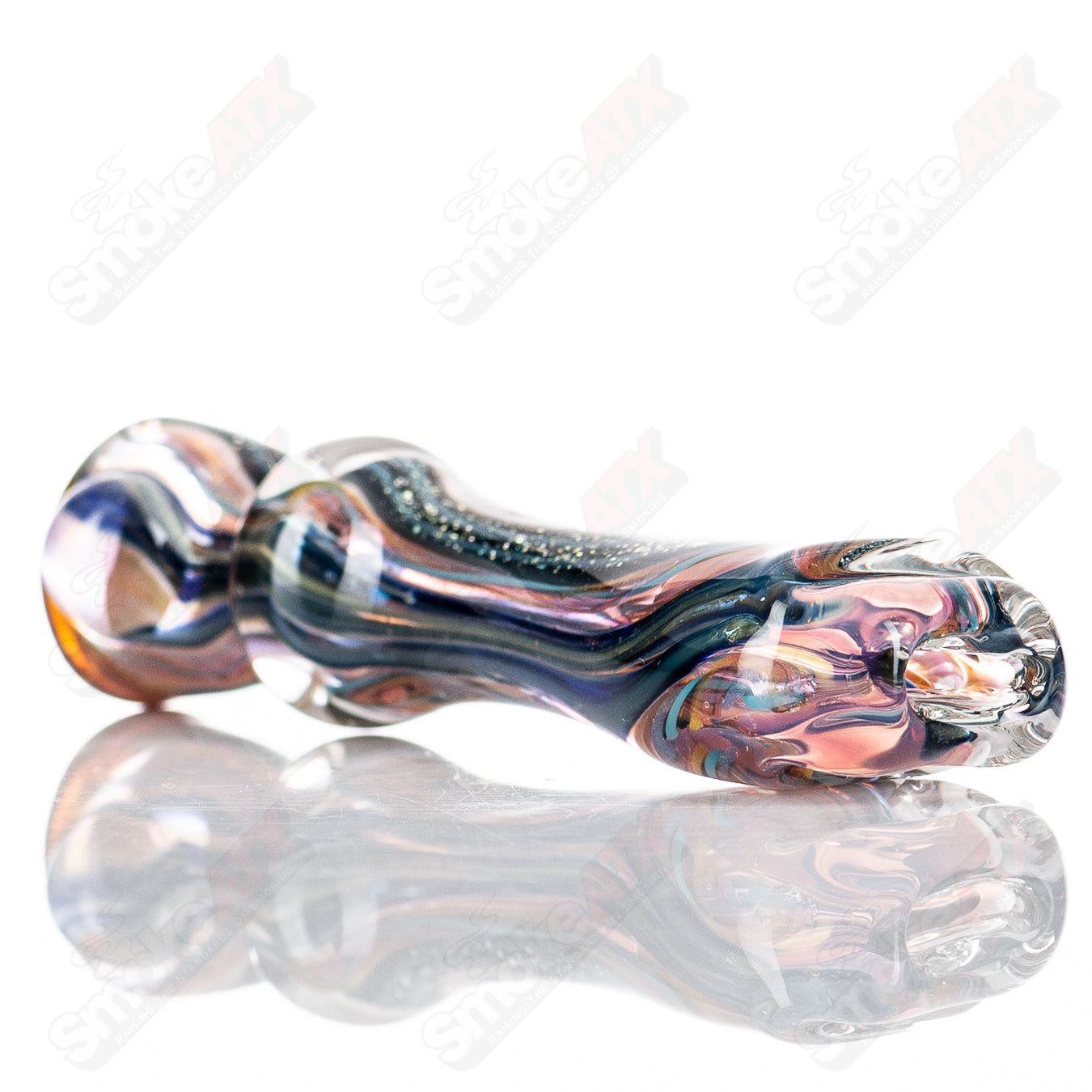 2 sm ISO Bat Chillum by Molten - Smoke ATX