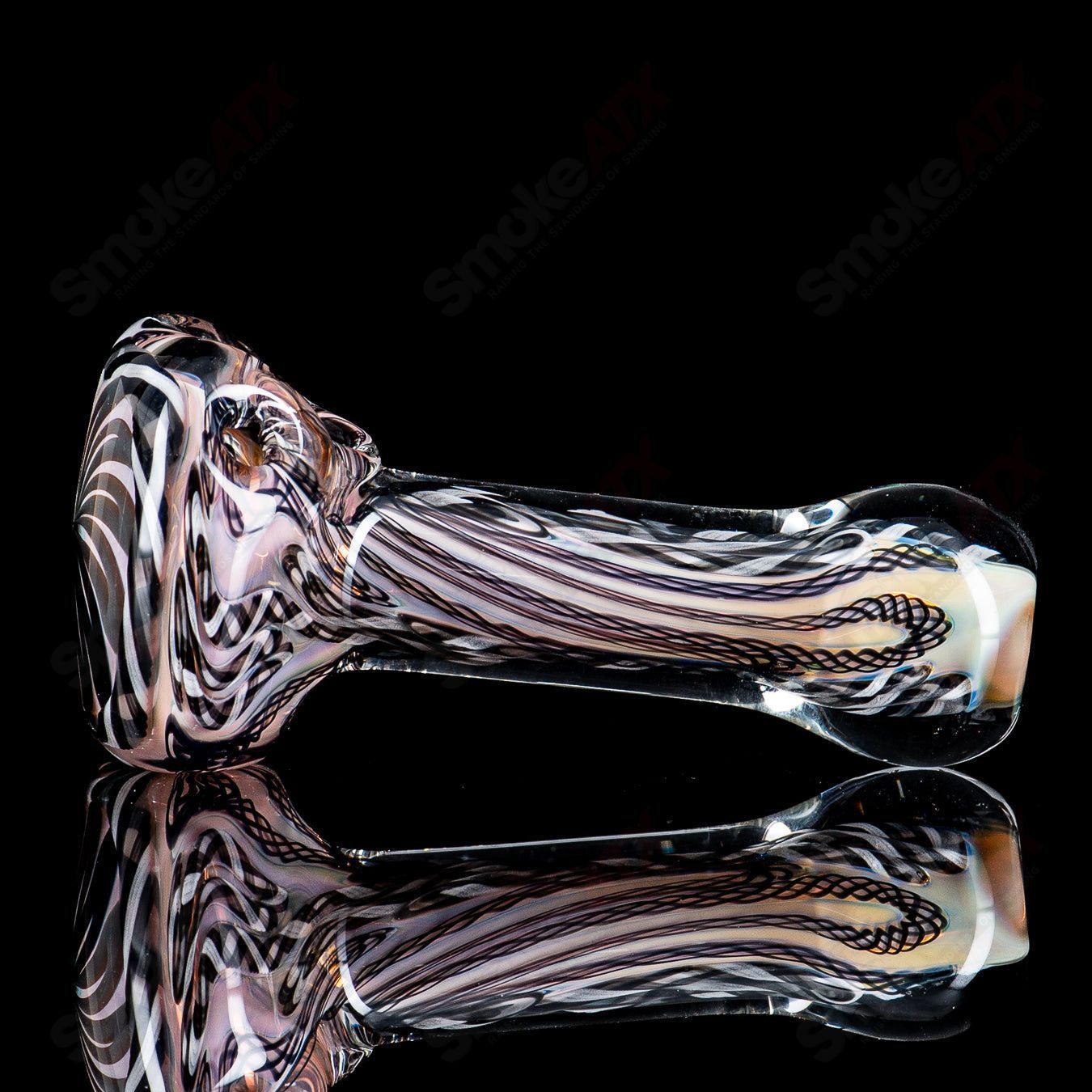 2 Solid Cane w/ Latti Spoon Talent Glass - Smoke ATX