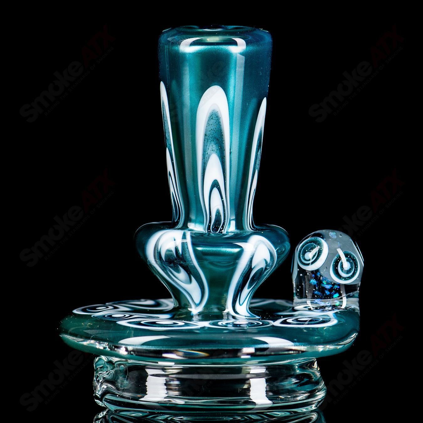 2 UV Full Pattern Puffco Dry Top Indo x Geoff Made - Smoke ATX