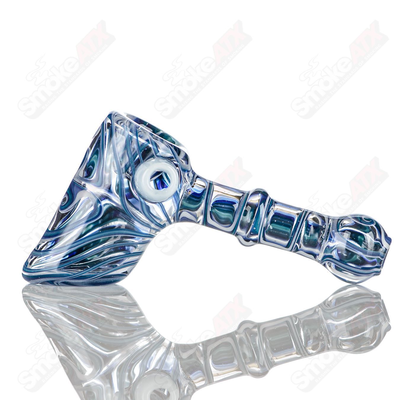 2 Wig Wag Hammer Dry Pipe Katy Wright Glass - Smoke ATX