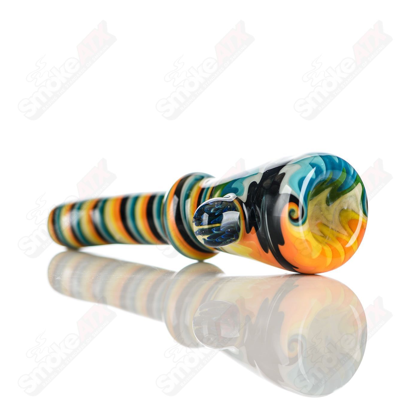 20 Wig Wag Chillum Katy Wright Glass - Smoke ATX