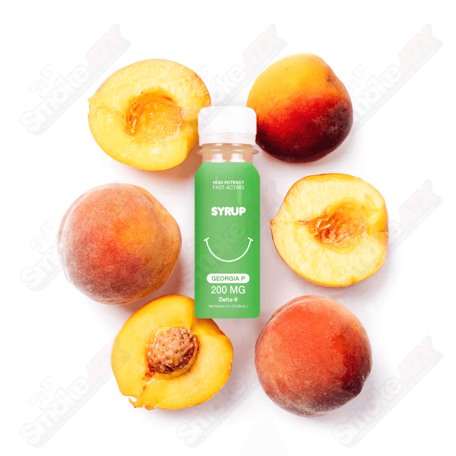 200mg Georgia Peach Syrup D9 2fl oz Sweet Life by Qwin - Smoke ATX