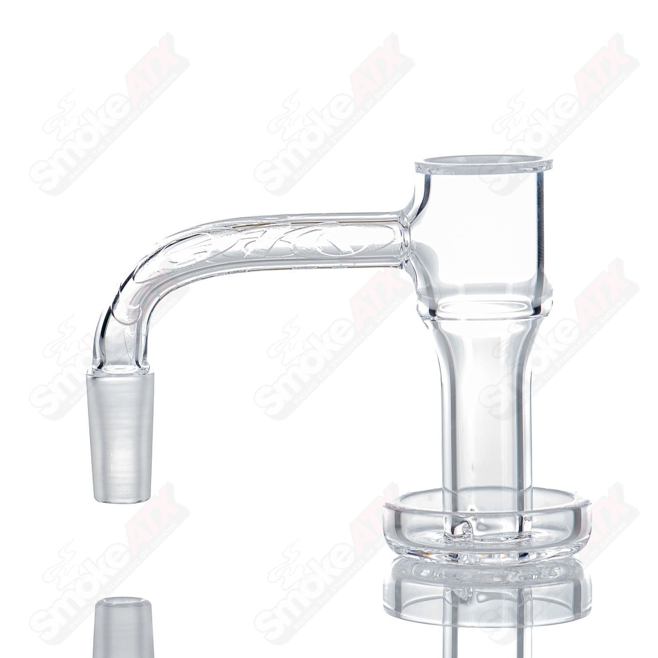 20mm 10/90 Flame Polished Vortex Quartz Toro Glass - Smoke ATX