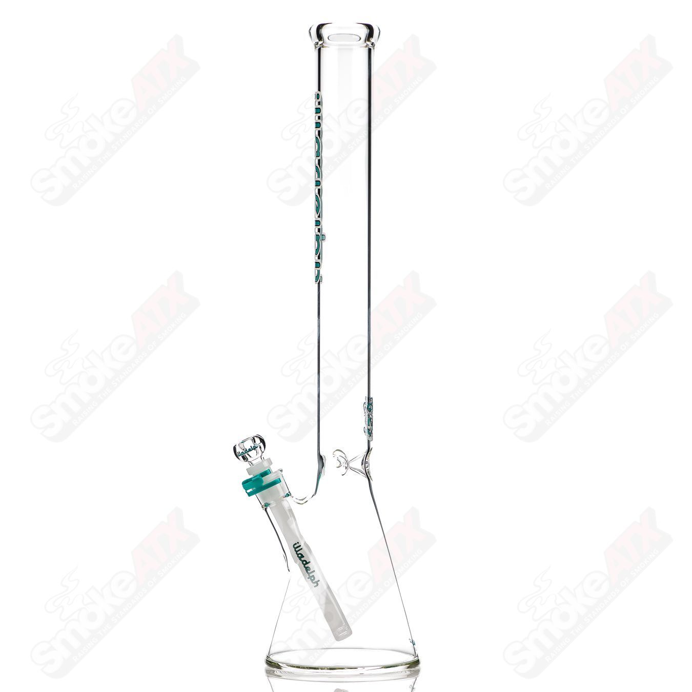 21" 5mm (Teal) Tall Beaker Illadelph - Smoke ATX