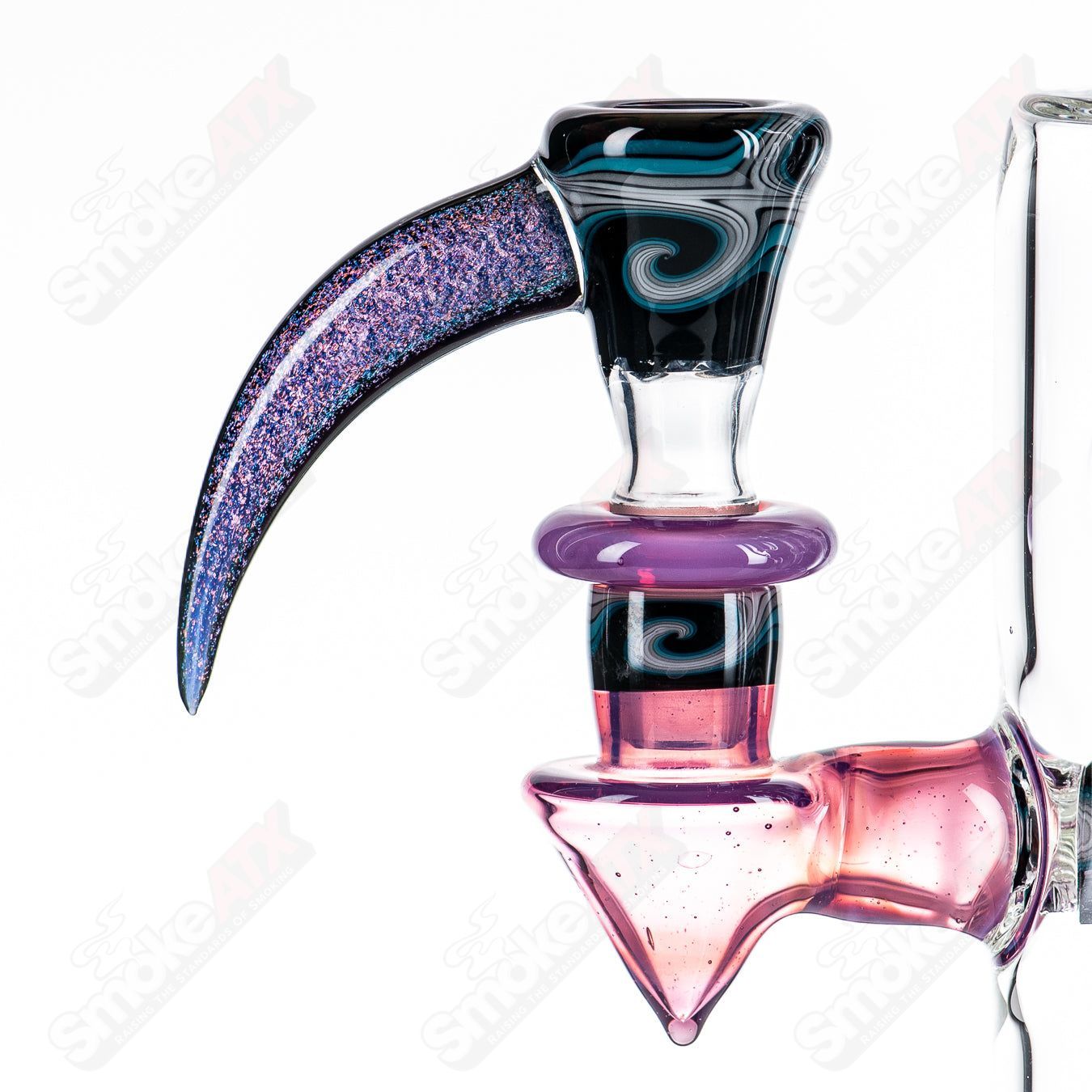 21" Zyklon Recycler by Mad Rob Glass - Smoke ATX