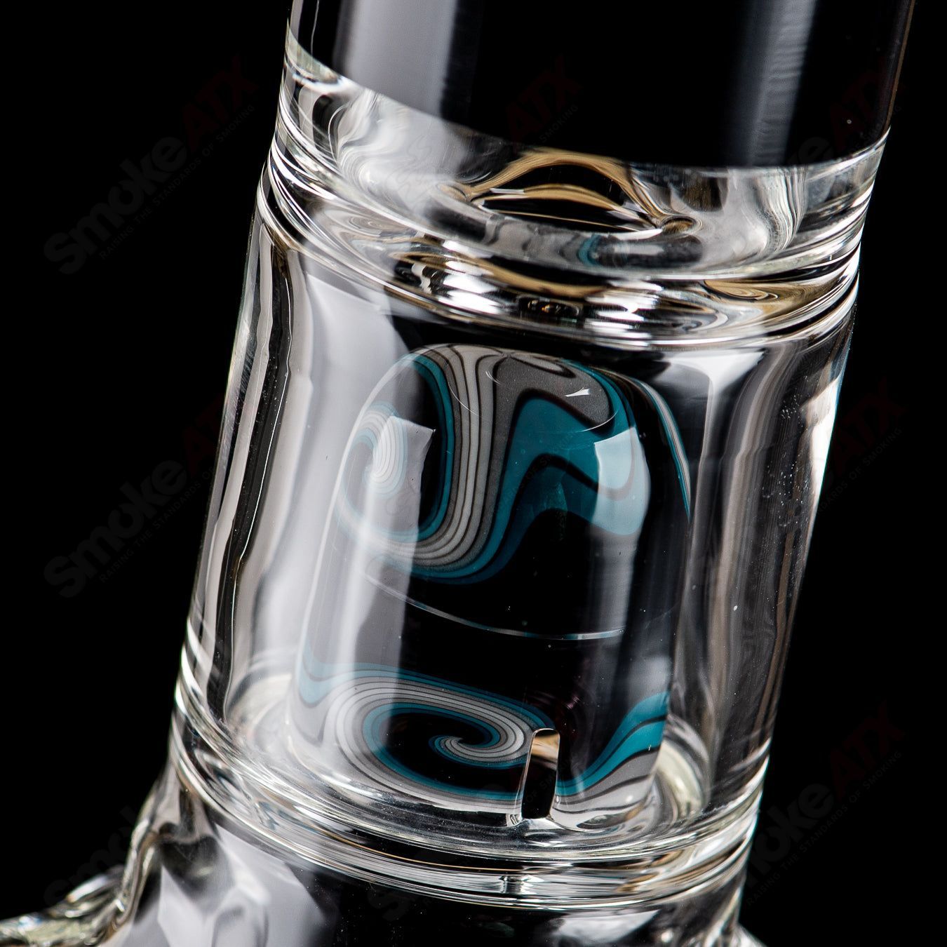 21" Zyklon Recycler by Mad Rob Glass - Smoke ATX