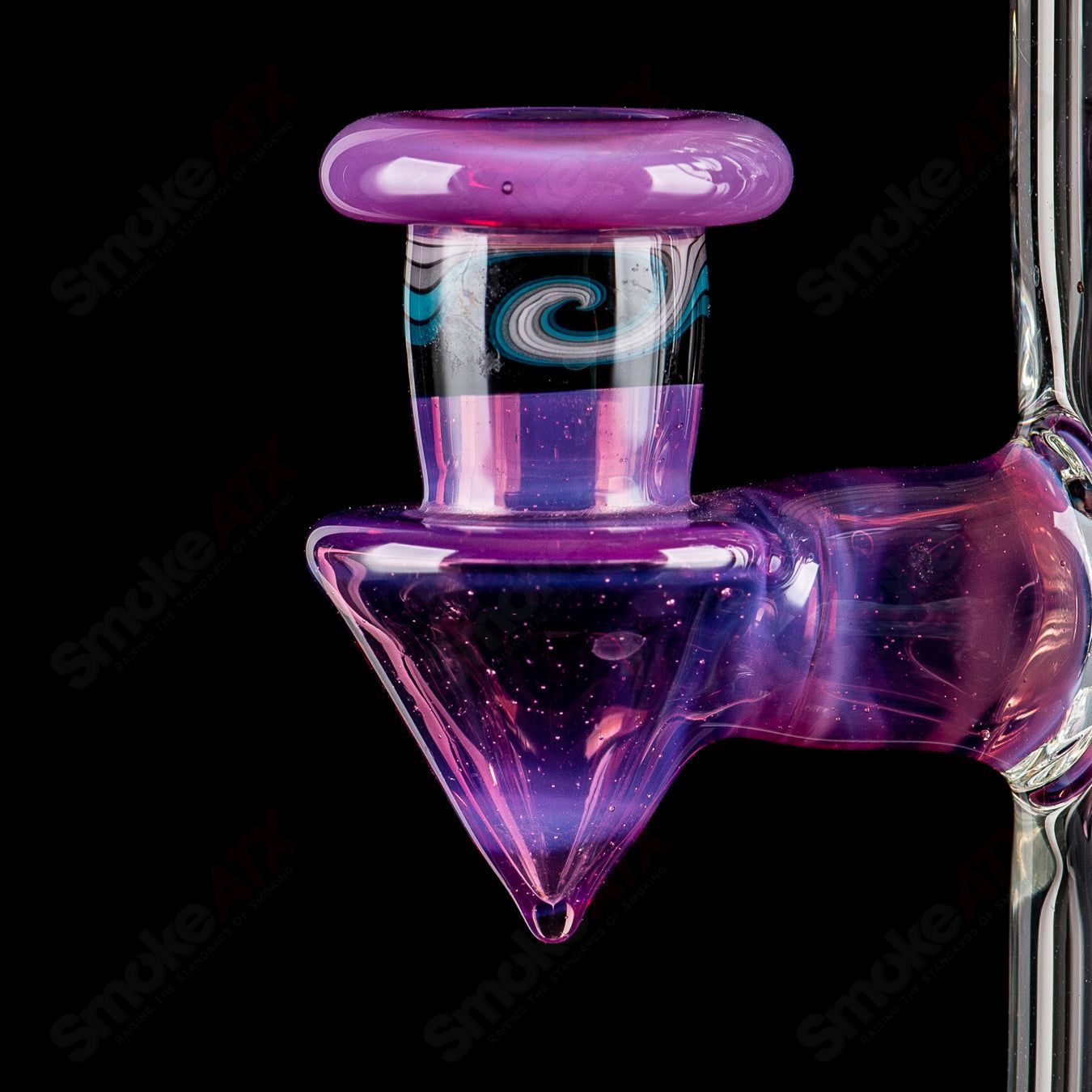 21" Zyklon Recycler by Mad Rob Glass - Smoke ATX