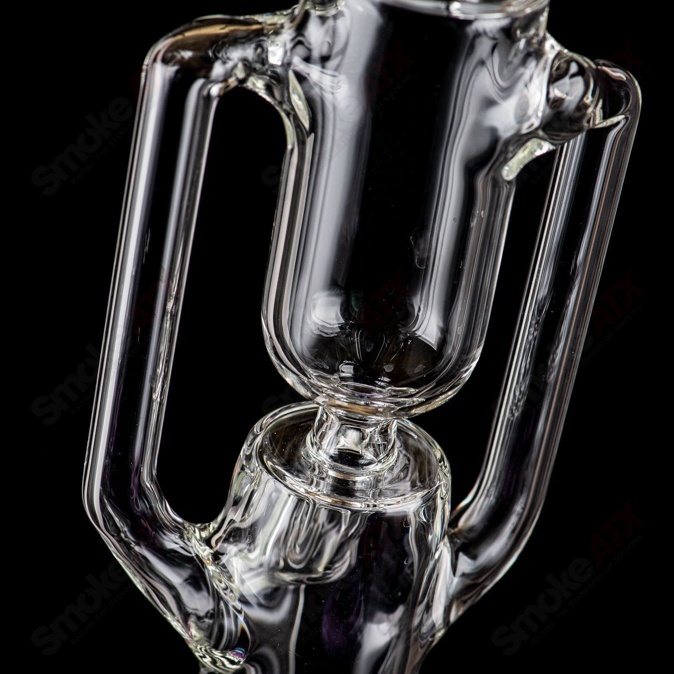 21"  Zyklon Recycler by Mad Rob Glass - Smoke ATX