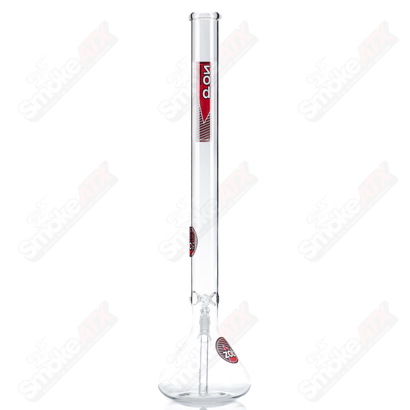 24" Beaker (Black/Red) ZOB - Smoke ATX