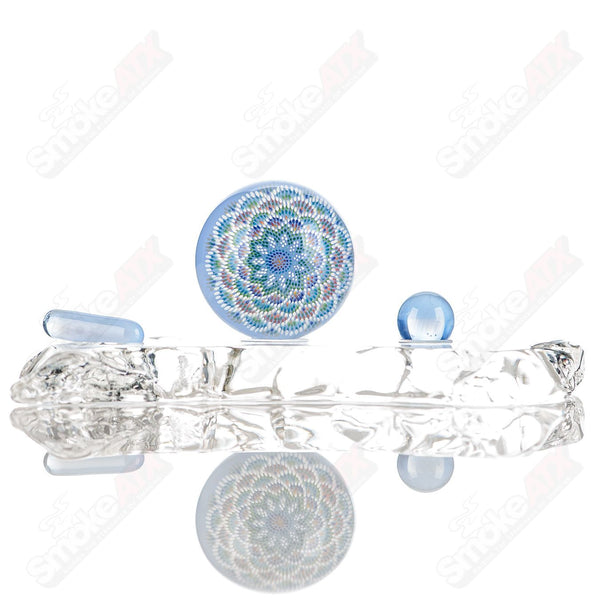 #2 Geometric Slurper Marble JH Glassworks - Smoke ATX