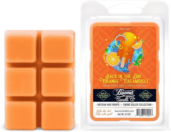 2.4oz Back In The Day Orange Creamsicle Wax Melts Beamer - Smoke ATX