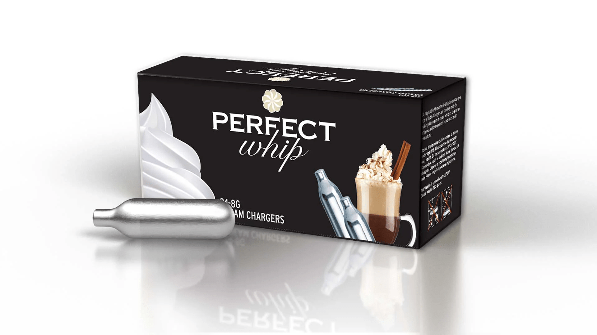 24pk Perfect Whip Cream Chargers - Smoke ATX