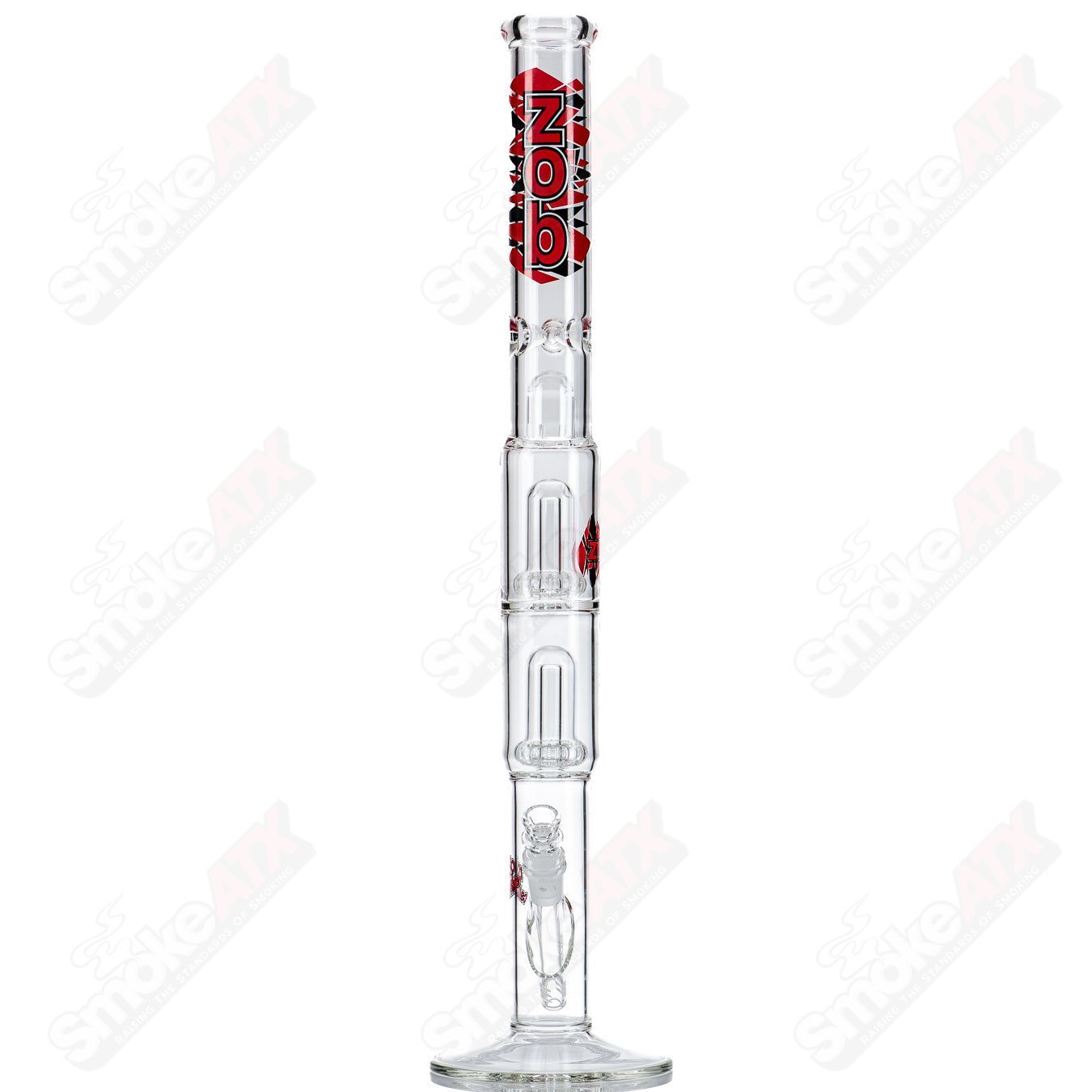 25" 50MM Straight Double UFO (Black/Red) ZOB - Smoke ATX