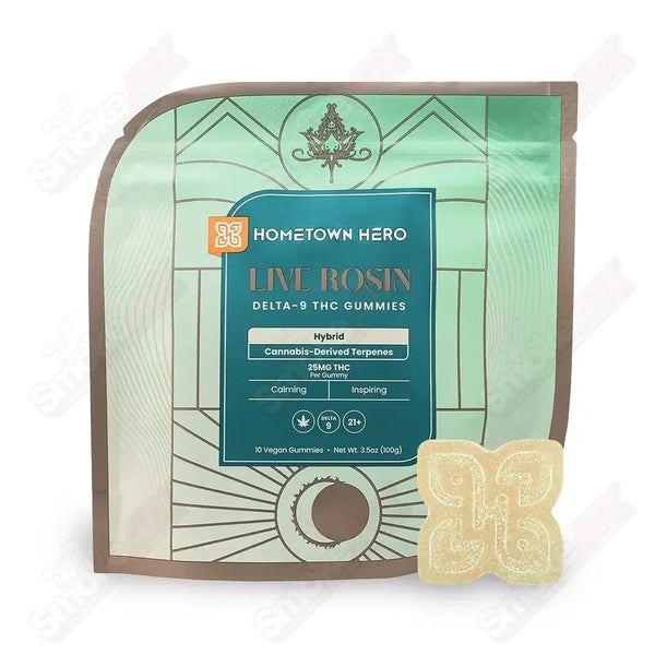 250mg Hybrid Delta-9 Live Rosin Gummies Hometown Hero - Smoke ATX