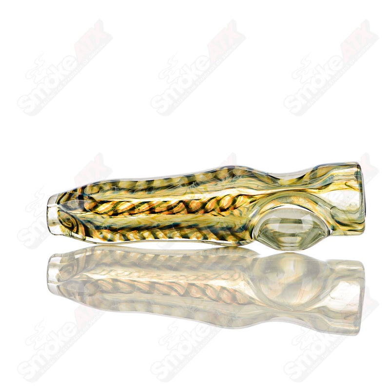 #12 I/O Worked Chillum Signed - JMK Glass