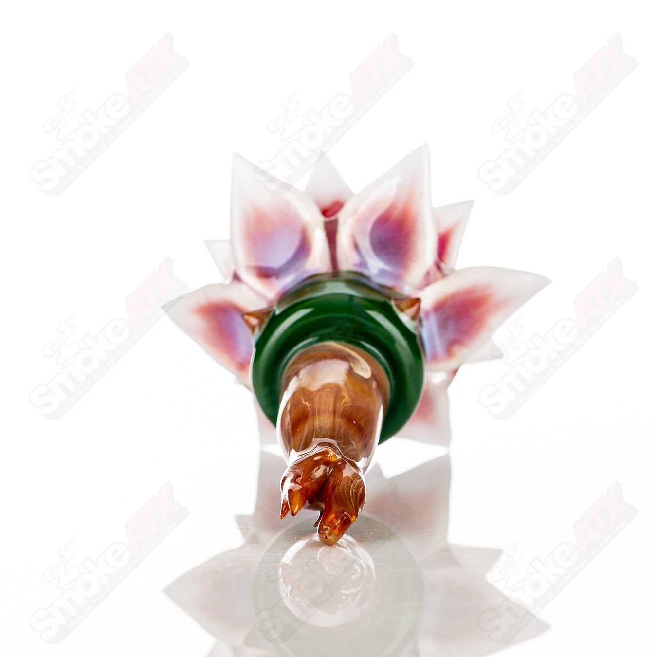 750ml Cactus Decanter w/ Flower Stopper Unparalleled Glass - Smoke ATX