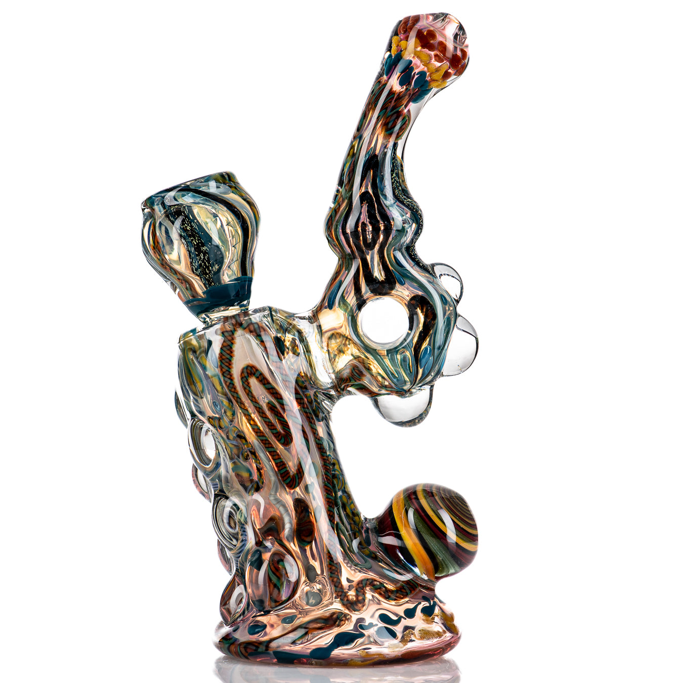 ISO Chaos Sherlock Bubbler w/14mm Bowl by Molten - Smoke ATX 