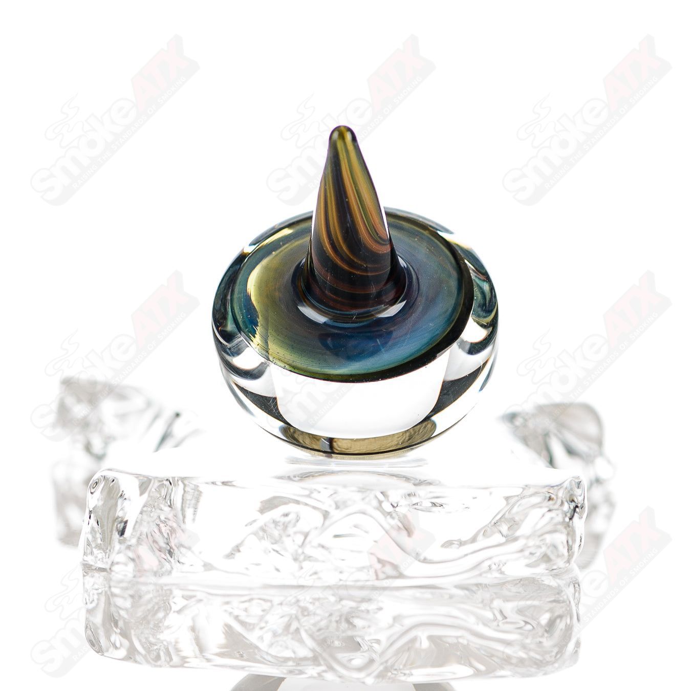 Galactic Spike Topper Indo Glass - Smoke ATX