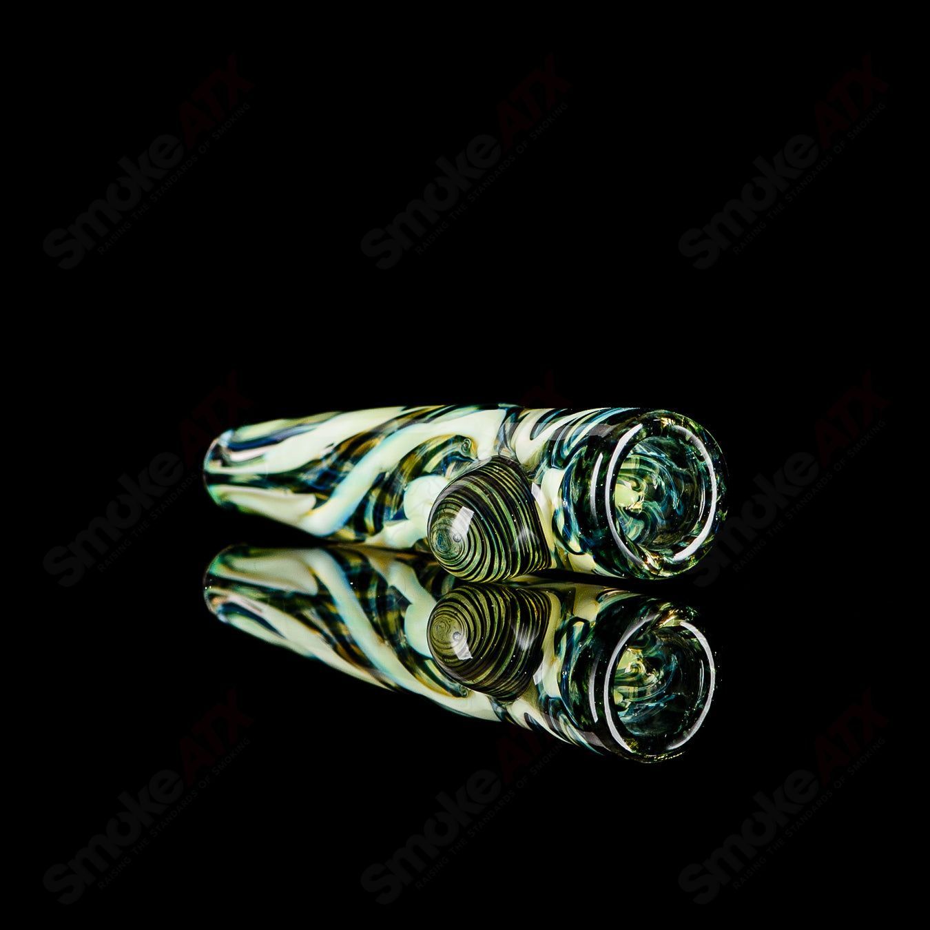 #10 I/O Worked Chillum Signed - JMK Glass - Smoke ATX