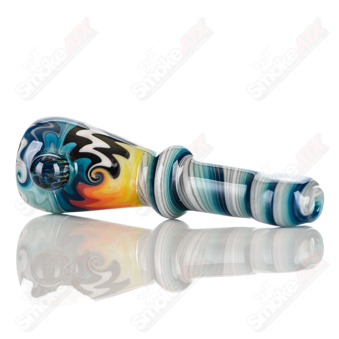 #3 Wig Wag Chillum Katy Wright Glass - Smoke ATX