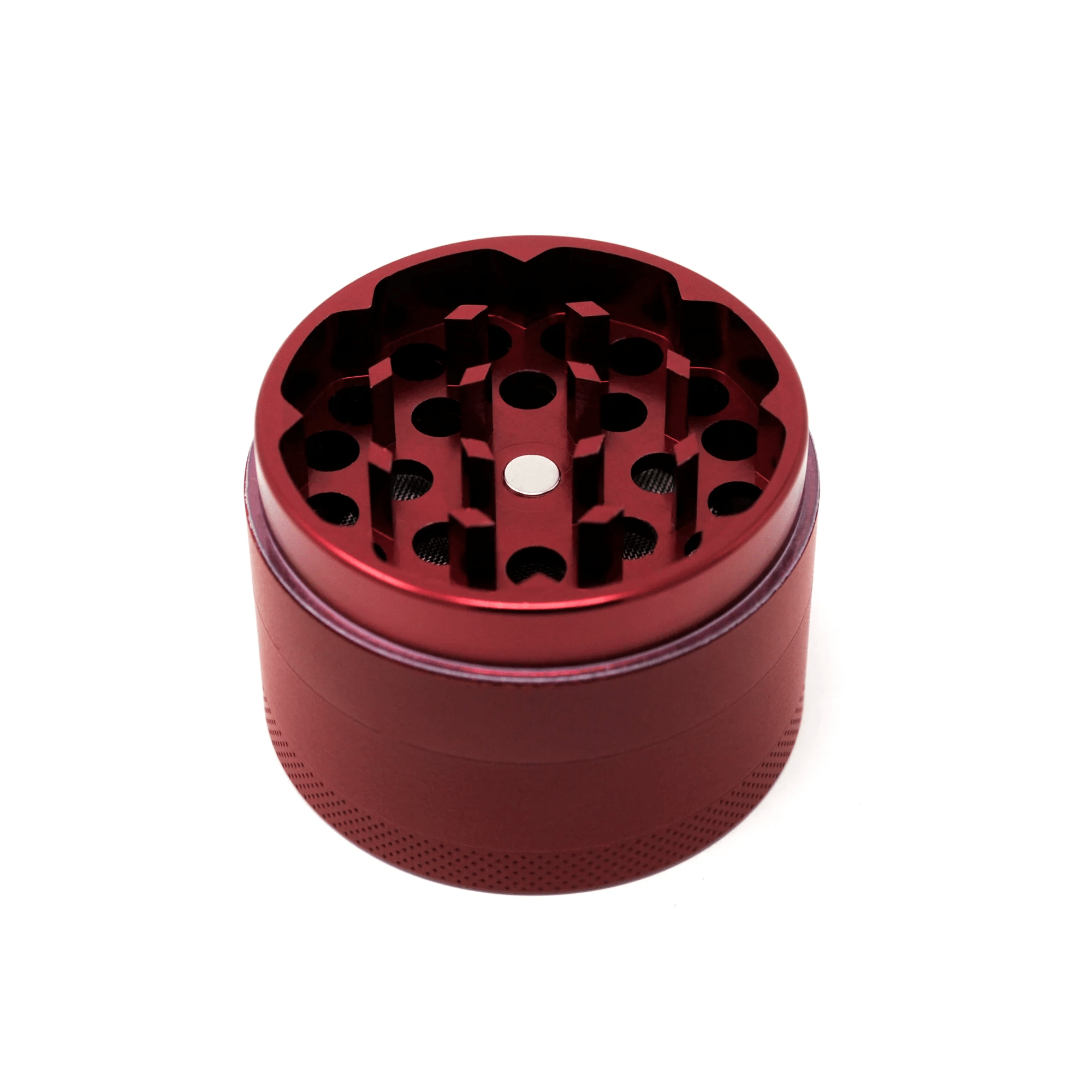 2in Cali Crusher 4pc Hardtop Matte Red - Smoke ATX