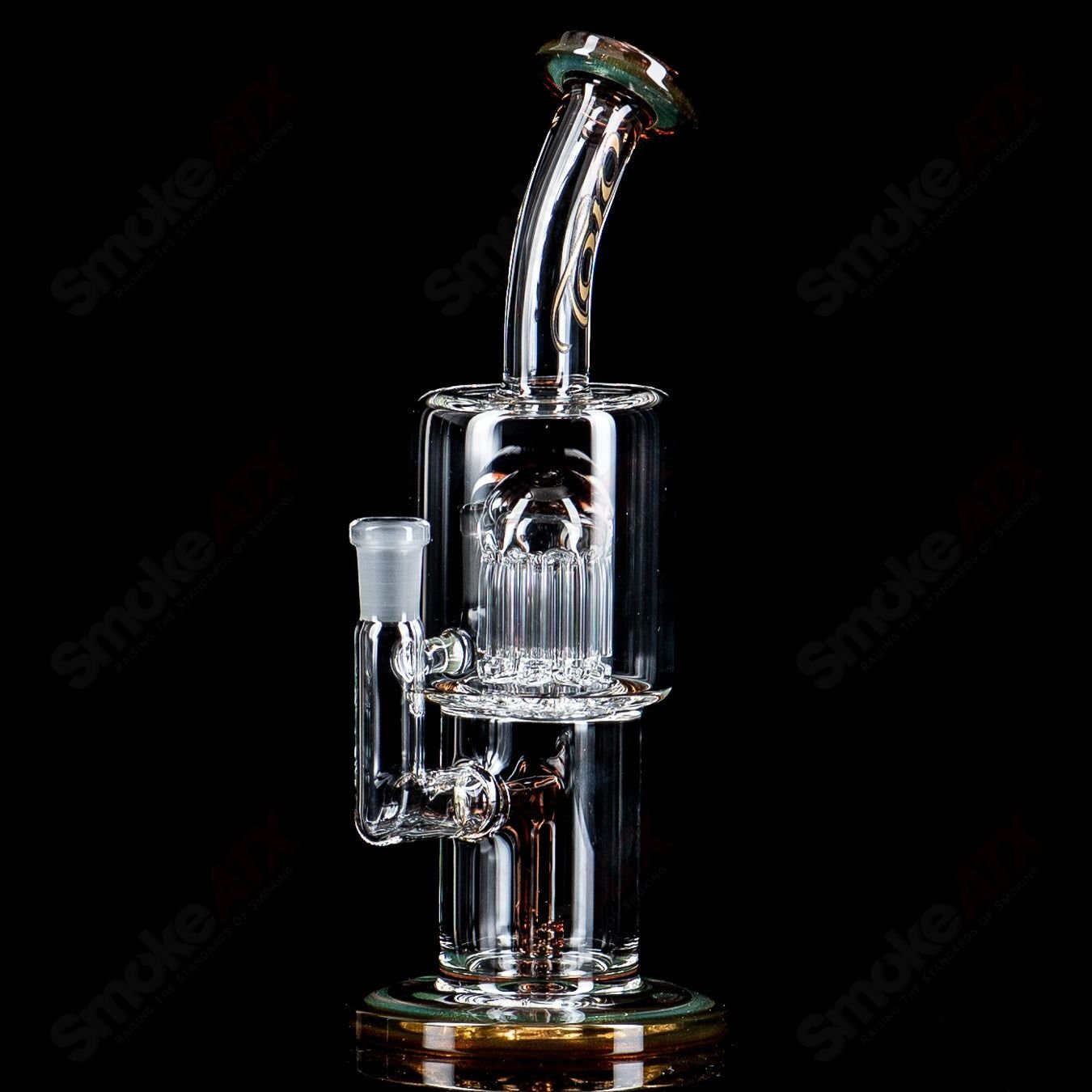 3 10mm Double Macro with Color Caps by Toro Glass - Smoke ATX