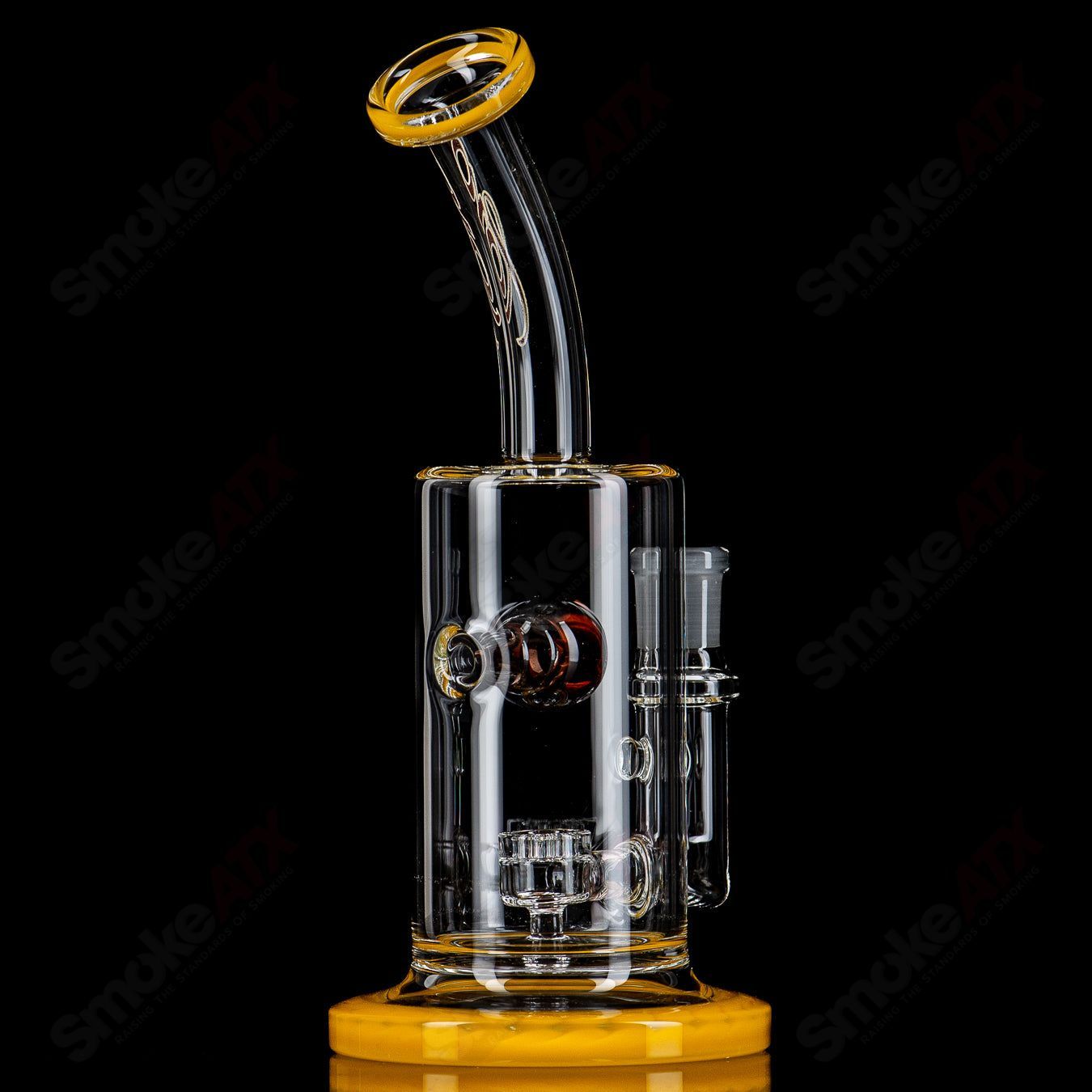 3 10mm Jet Perc w/ Color Accents by Toro Glass - Smoke ATX
