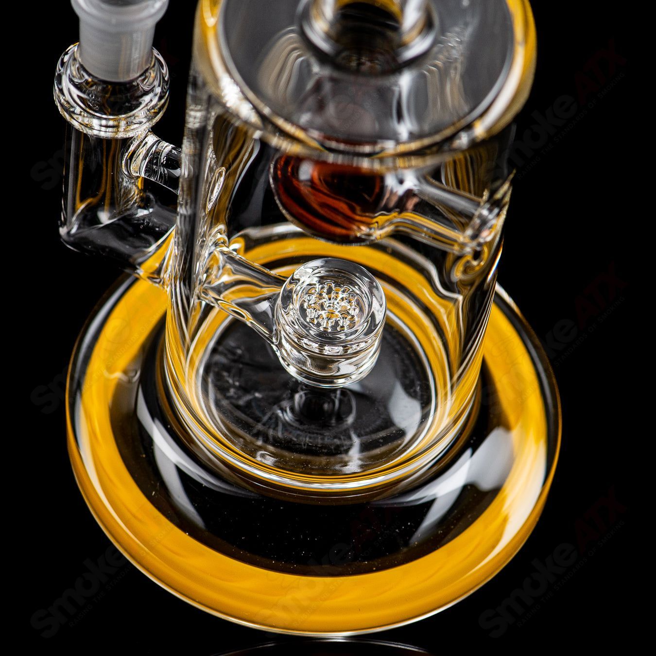 3 10mm Jet Perc w/ Color Accents by Toro Glass - Smoke ATX
