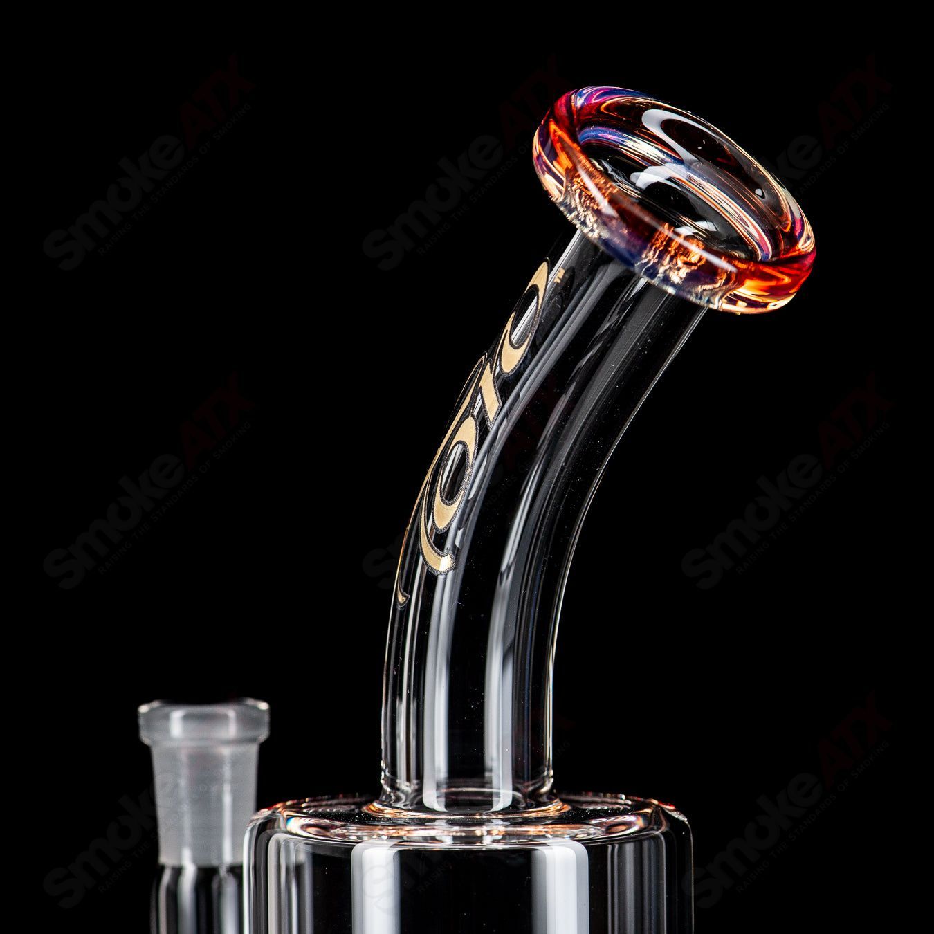3 10mm Macro Single w/ Color Accents by Toro Glass - Smoke ATX