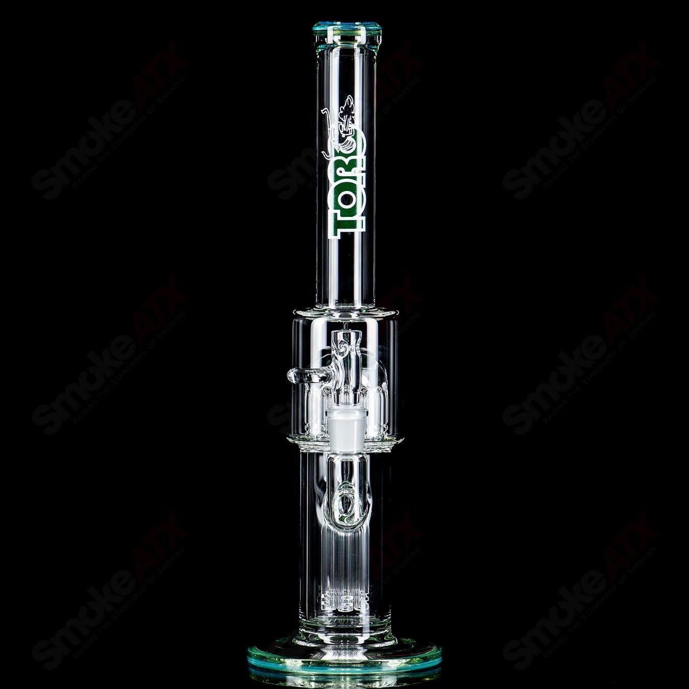 3 14mm 7 to 13Arm Perc w Color Cap Toro Glass - Smoke ATX