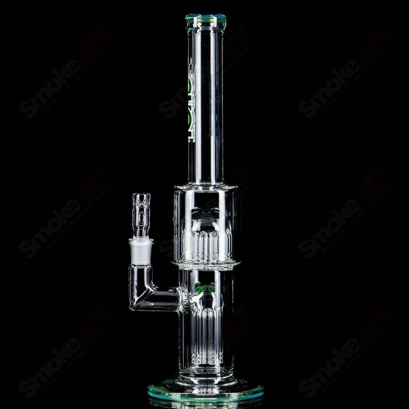 3 14mm 7 to 13Arm Perc w Color Cap Toro Glass - Smoke ATX