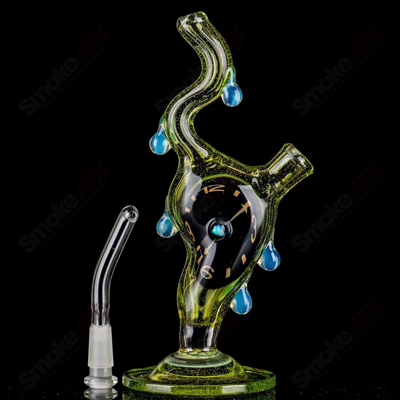 3 Dali Melting Clock Rig Scoby w Opal Accent by Scoby - Smoke ATX