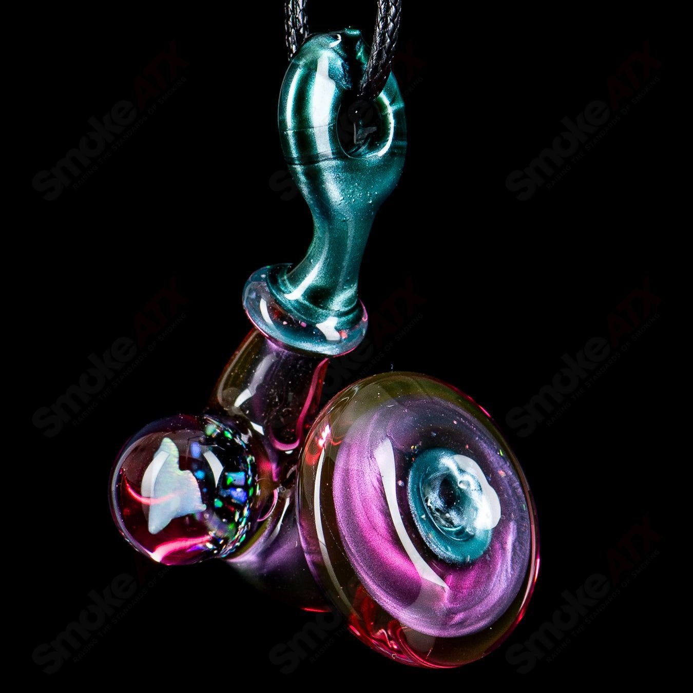 3 Sherlock Pendant w/ Heart Opal JMass - Smoke ATX