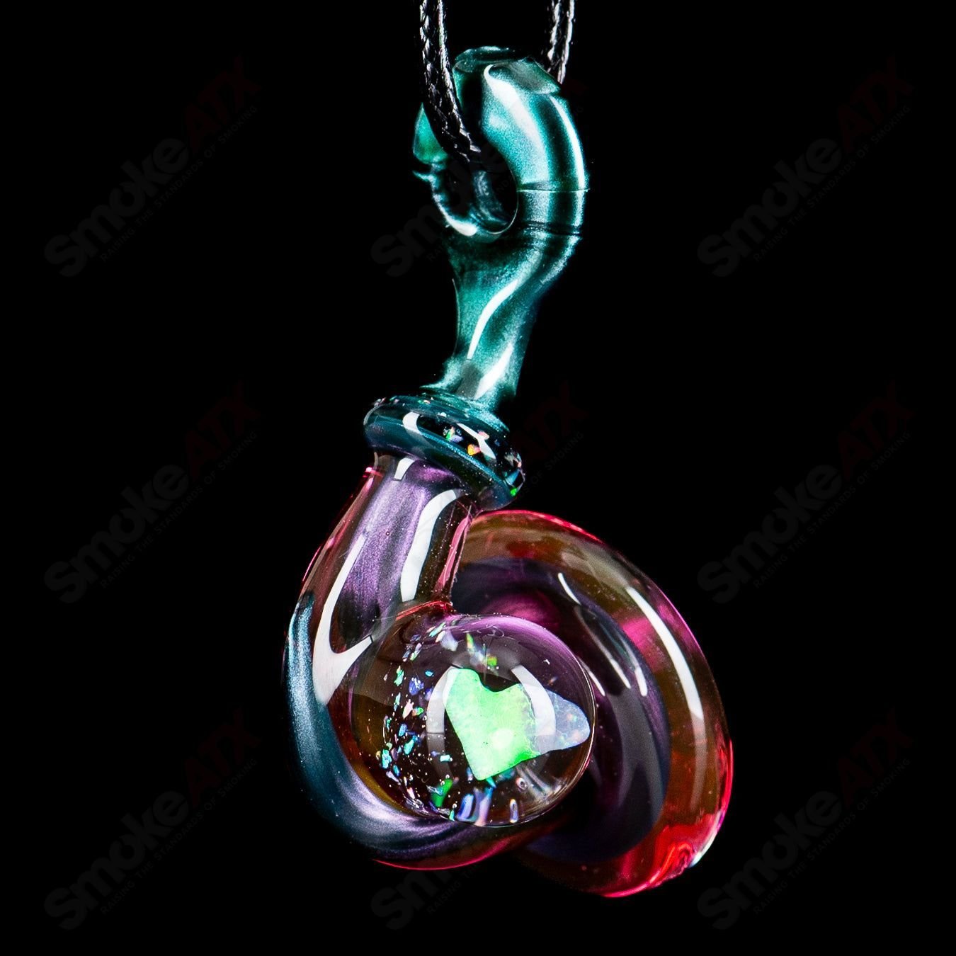3 Sherlock Pendant w/ Heart Opal JMass - Smoke ATX