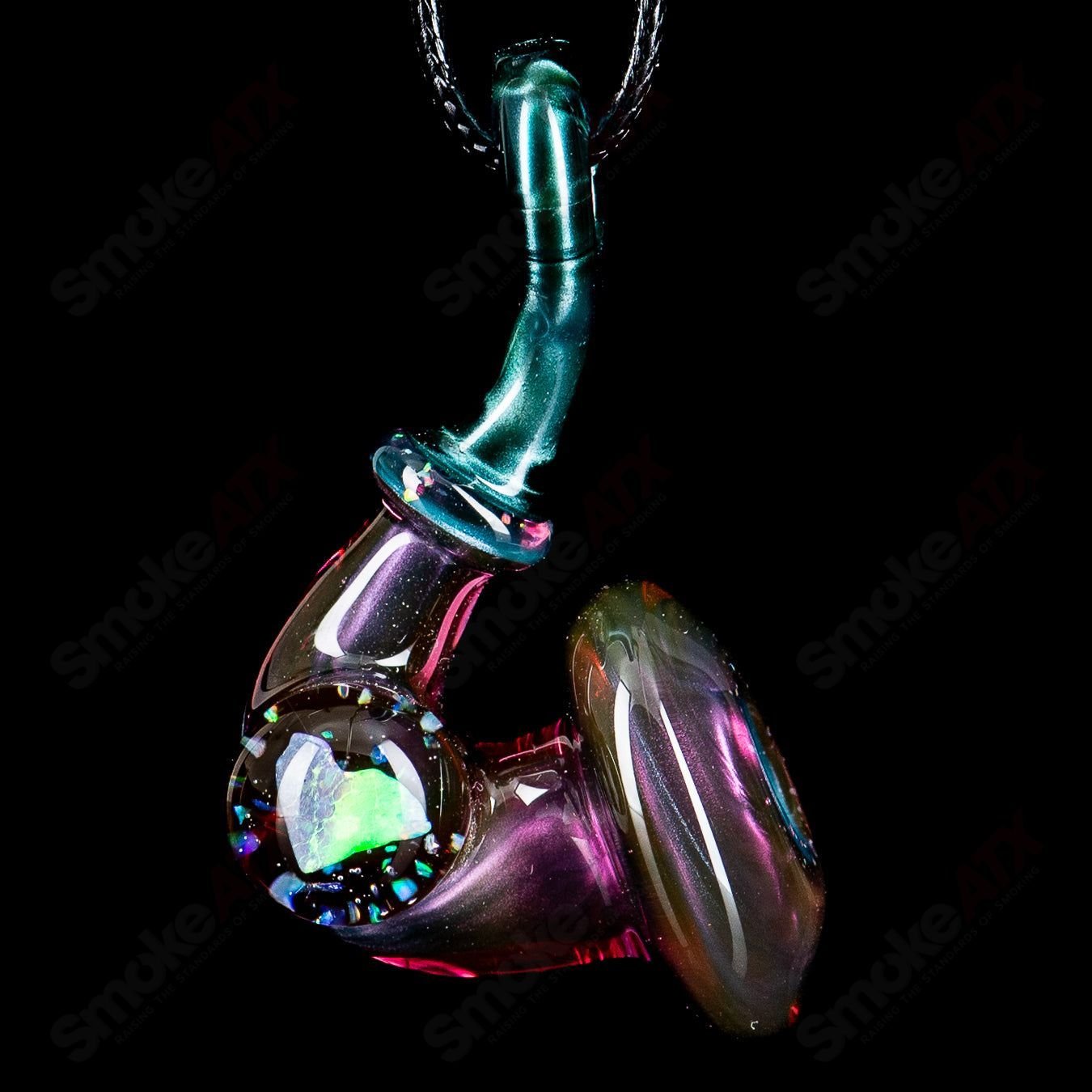3 Sherlock Pendant w/ Heart Opal JMass - Smoke ATX