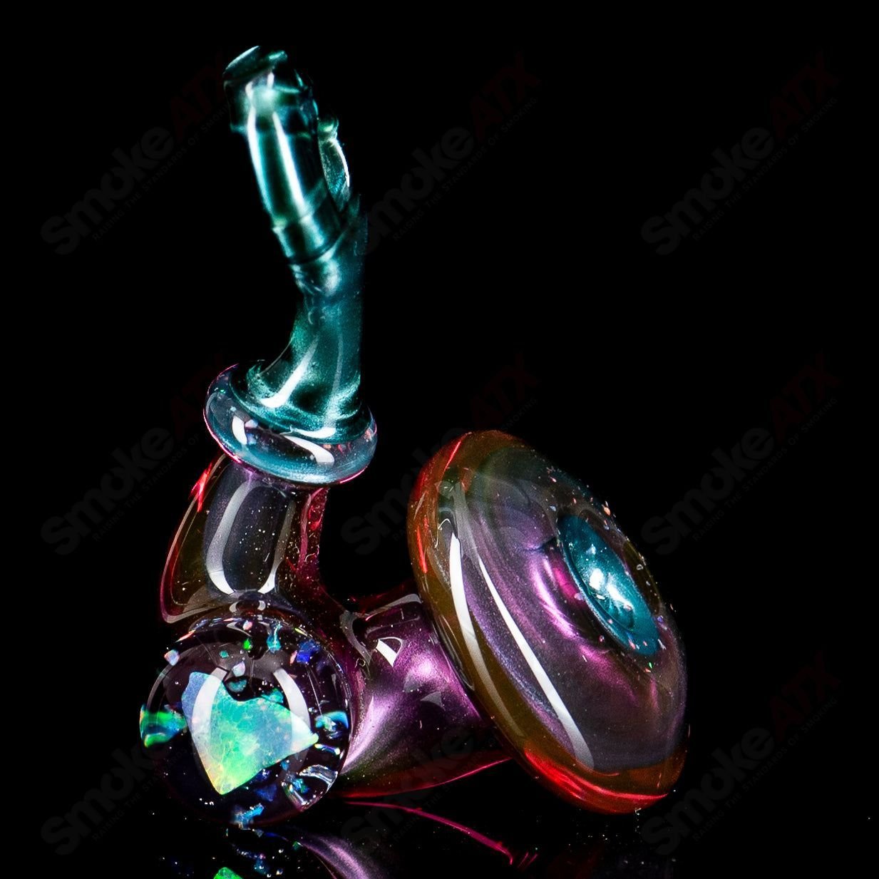 3 Sherlock Pendant w/ Heart Opal JMass - Smoke ATX