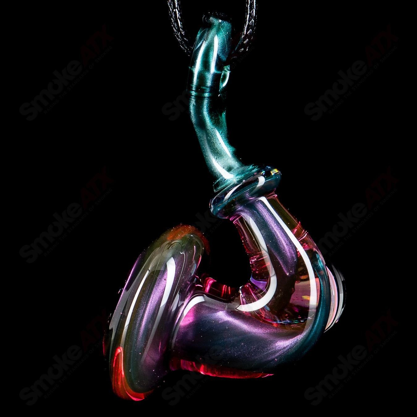 3 Sherlock Pendant w/ Heart Opal JMass - Smoke ATX