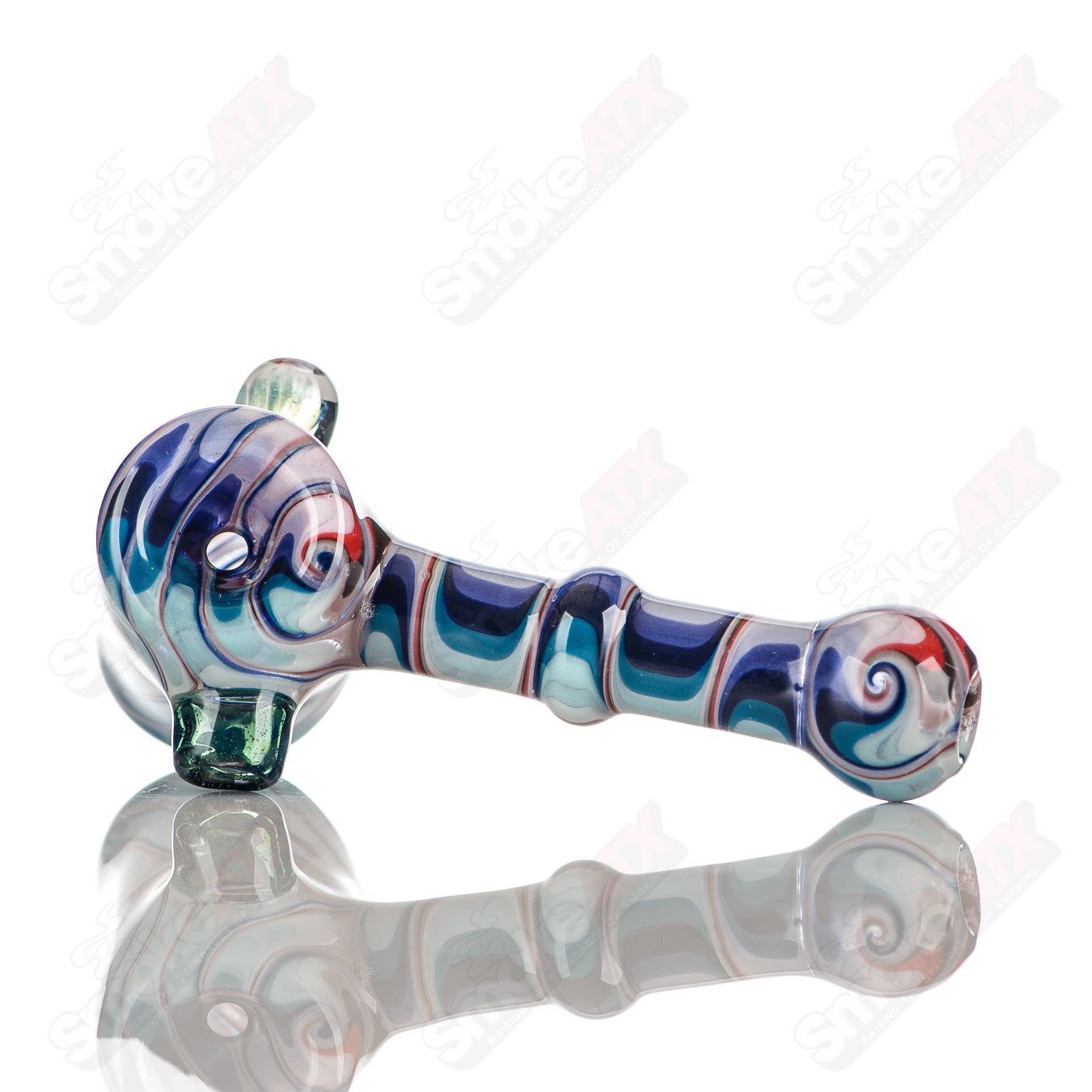 3 Wig Wag Hammer Dry Pipe Katy Wright Glass - Smoke ATX