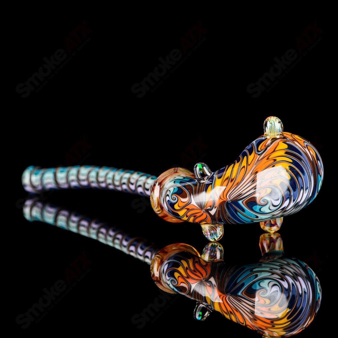 3 Worked Color Gandalf Katy Wright Glass - Smoke ATX