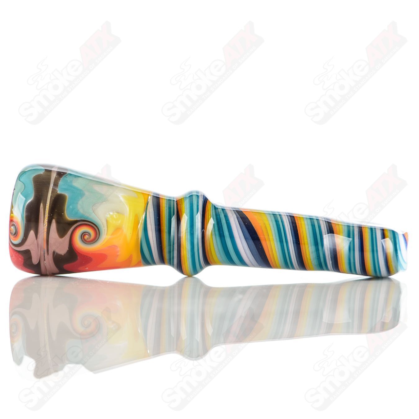 #13 Wig Wag Chillum Katy Wright Glass - Smoke ATX