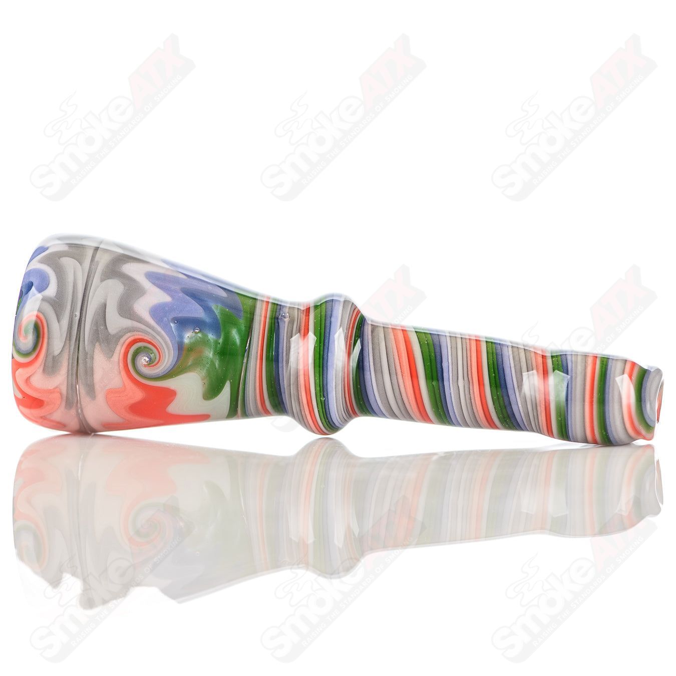 #19 Wig Wag Chillum Katy Wright Glass - Smoke ATX